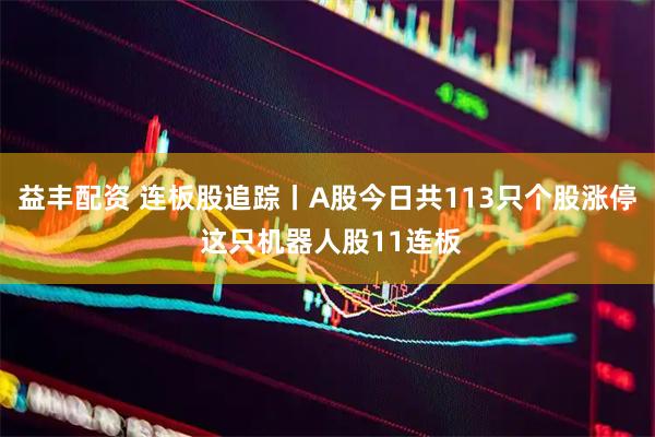 益丰配资 连板股追踪丨A股今日共113只个股涨停 这只机器人股11连板
