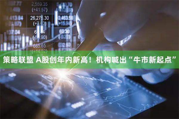 策略联盟 A股创年内新高！机构喊出“牛市新起点”